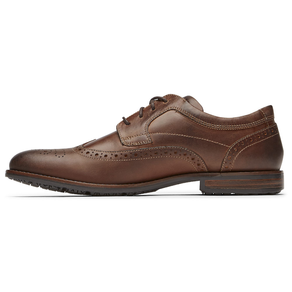 Rockport Snøre Sko Herre Brune - Dustyn Wingtip - AGQZ45306